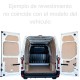 Crafter 2017 L4 Larga, paneles interiores de protección para furgoneta.